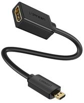 Adapteris Ugreen Micro HDMI to HDMI 20134, juoda, 0.2 m