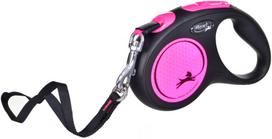 pavadelis flexi m - FLEXI New Neon M Tape 5 m pink automatinis pavadėlis - 3 nuotrauka
