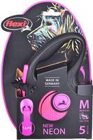 pavadelis flexi m - FLEXI New Neon M Tape 5 m pink automatinis pavadėlis - 4 nuotrauka