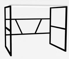 Kalune Design Studijų stalas Monea - Baltas