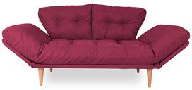 Kalune Design 3-sėdynė sofa-lova Nina Daybed - Dark Raudona GR105
