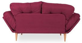 kalune design love - Kalune Design 3-sėdynė sofa-lova Nina Daybed - Dark Raudona GR105 - 4 nuotrauka