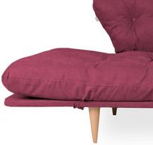 kalune design love - Kalune Design 3-sėdynė sofa-lova Nina Daybed - Dark Raudona GR105 - 5 nuotrauka