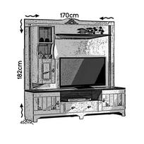 tv staliukai - Kalune Design TV vienetas Gazel - 3 nuotrauka