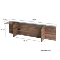 graikiniai riesutai - Kalune Design Televizoriaus staliukas Pabėgti - graikinis riešutas - 2 nuotrauka