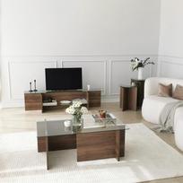 graikiniai riesutai - Kalune Design Televizoriaus staliukas Pabėgti - graikinis riešutas - 6 nuotrauka