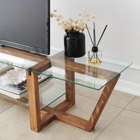 stovas televizoriaus - Kalune Design Televizoriaus staliukas Amalfi - graikinis riešutas - 2 nuotrauka