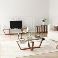 stovas televizoriaus - Kalune Design Televizoriaus staliukas Amalfi - graikinis riešutas - 7 nuotrauka