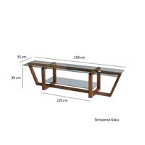 stovas televizoriaus - Kalune Design Televizoriaus staliukas Amalfi - graikinis riešutas - 10 nuotrauka