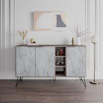 Kalune Design Konsolė Clara - tamsiai ruda, Bendir