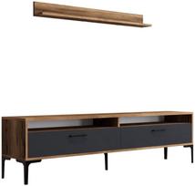 Kalune Design TV vienetas Stambulas - Walnut, antracitas