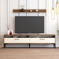graikiniai riesutai - Kalune Design TV vienetas Stambulas - riešutmedžio, grietinėlės - 2 nuotrauka