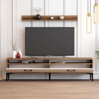 graikiniai riesutai - Kalune Design TV vienetas Stambulas - riešutmedžio, grietinėlės - 4 nuotrauka