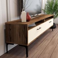 graikiniai riesutai - Kalune Design TV vienetas Stambulas - riešutmedžio, grietinėlės - 5 nuotrauka