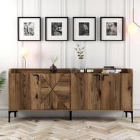 tv komoda 180 - Kalune Design Konsolė Venedik - Walnut. - 2 nuotrauka