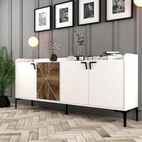 tv komoda 180 - Kalune Design Konsolė Venedik - balta - 3 nuotrauka