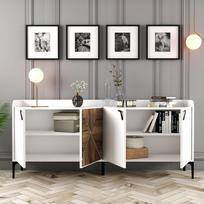 tv komoda 180 - Kalune Design Konsolė Venedik - balta - 4 nuotrauka