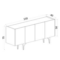 tv komodos baltos - Kalune Design Konsolė Polaris - 5 nuotrauka