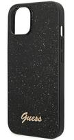 iphone 15 plus case guess - Guess "PC/ TPU Glitter Flakes Metal Logo Case iPhone 14 Plus" Black - 1 nuotrauka