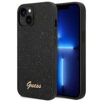 iphone 15 plus case guess - Guess "PC/ TPU Glitter Flakes Metal Logo Case iPhone 14 Plus" Black - 7 nuotrauka
