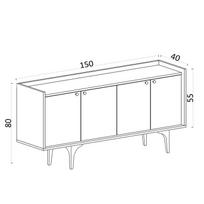80 cm tv - Kalune Design Konsolė Navi - 5 nuotrauka