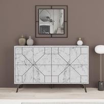 tv komoda - Kalune Design Konsolė Kopas - Carrara - 5 nuotrauka