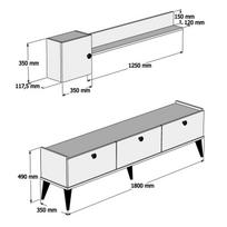 graikiniai riesutai - Kalune Design TV vienetas Lidya - 6 nuotrauka