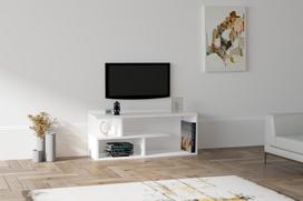 stovas televizoriaus - Kalune Design Televizoriaus staliukas CAFU - balta - 3 nuotrauka