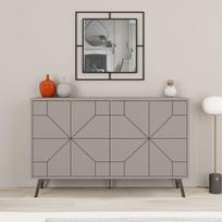 tv komoda - Kalune Design Konsolė Kopas - šviesi mocha - 4 nuotrauka