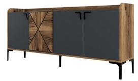 Kalune Design Konsolė Venedik - Walnut, antracitas