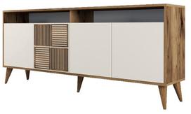 Kalune Design Konsolė Milanas - riešutmedžio, grietinėlės