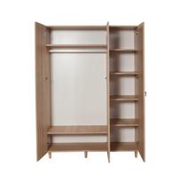 tamsios spintos - Spinta Kalune Design Wardrobe 863 (VI), 135 cm, ąžuolo spalvos/tamsiai mėlyna - 3 nuotrauka