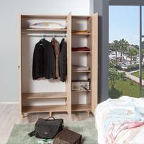 tamsios spintos - Spinta Kalune Design Wardrobe 863 (VI), 135 cm, ąžuolo spalvos/tamsiai mėlyna - 7 nuotrauka