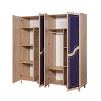 tamsios spintos - Spinta Kalune Design Wardrobe 863 (II), 180 cm, ąžuolo spalvos/tamsiai mėlyna - 2 nuotrauka