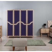tamsios spintos - Spinta Kalune Design Wardrobe 863 (II), 180 cm, ąžuolo spalvos/tamsiai mėlyna - 5 nuotrauka