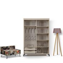 spintos drabuzines - Kalune Design Drabužinė Pasific Home Fuga - 140 Meşe Dolap - 2 nuotrauka