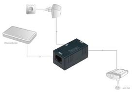 poe laidas - DIGITUS PoE energy box passive for 1User 1xRJ45 LAN 1xDC 1xRJ45 PoE 10/100Mbit/s - 2 nuotrauka