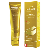dentissimo -  DENTISSIMO ADVANCED WHITENING GOLD, dantų pasta, 75 ml - 2 nuotrauka