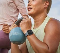 fitbit versa 4 - Fitbit Versa 4, Waterfall Blue/Platinum - 6 nuotrauka