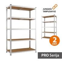Sandėliavimo lentynos stelažai 180x90x40 PRO (2 vnt)