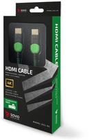 c13 power kabelis - Savio Standart HDMI Cable 1.8m Black/Green - 2 nuotrauka