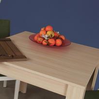 zurnalinis staliukas azuol - Kalune Design Pietų stalas Single 90 - Oak - 3 nuotrauka