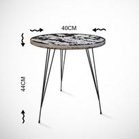 zurnalinis staliukas azuol - Kalune Design Šoninis stalas Sandalf - Sea Oak - 6 nuotrauka