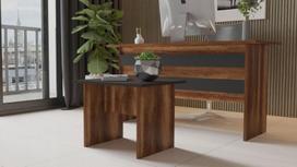 graikiniai riesutai - Kalune Design Kavos stalelis Vario B - baroko, antracitas - 4 nuotrauka