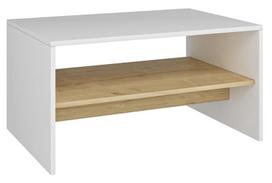 Kalune Design Šoninis stalas Apollon - Baltas, Sapphire Oak