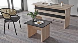 zurnalinis staliukas azuol - Kalune Design Kavos stalelis Vario B - Oak, Juodas - 4 nuotrauka