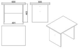 zurnalinis staliukas azuol - Kalune Design Kavos stalelis Vario B - Oak, Juodas - 5 nuotrauka