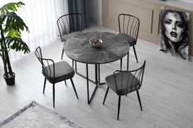 stalas pietu - Kalune Design Pietų stalas Yaprak - 1202. - 3 nuotrauka
