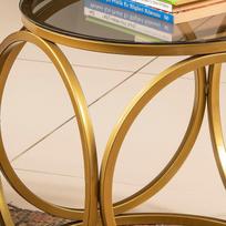 kavos staliukai aukso - Kalune Design Šoninis stalas Mimo - Gold - 4 nuotrauka