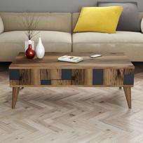 graikiniai riesutai - Kalune Design Kavos stalelis Madrid - Anthracite - 3 nuotrauka